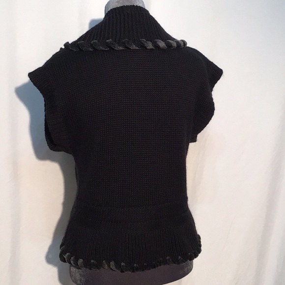 🌼Vintage🌼 Chic-Knits faux fur trimmed cardigan size medium - Picture 6 of 11